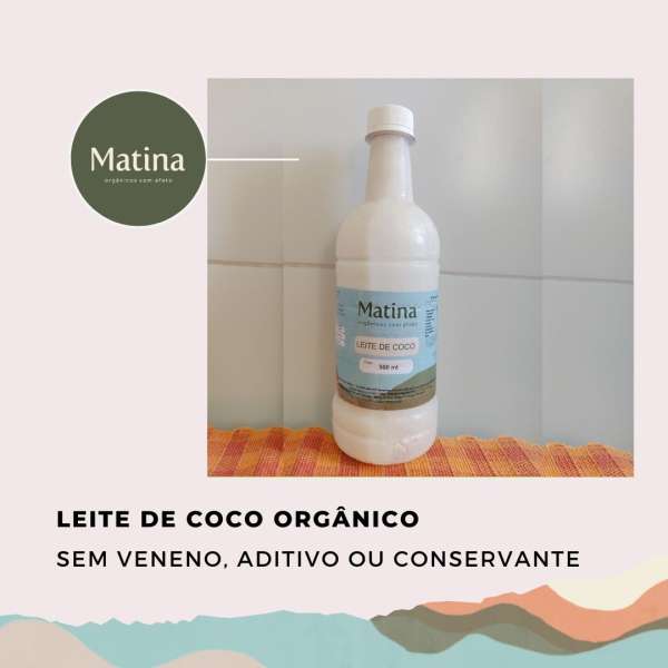 Leite de coco orgânico 